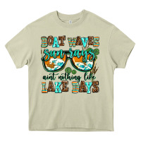 Mossy boat waves sun rays aint nothing like lake days Heavy Core Tee - AdoDesignShop