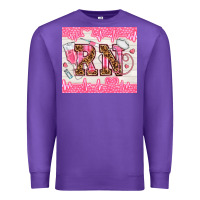 Purple nurse rn Premium Sweatshirt - TumblerDesignByShophia