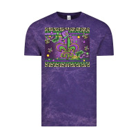 Cloud Purple mardi gras fleur de lis Vintage Tee - MaliasSmallBusiness