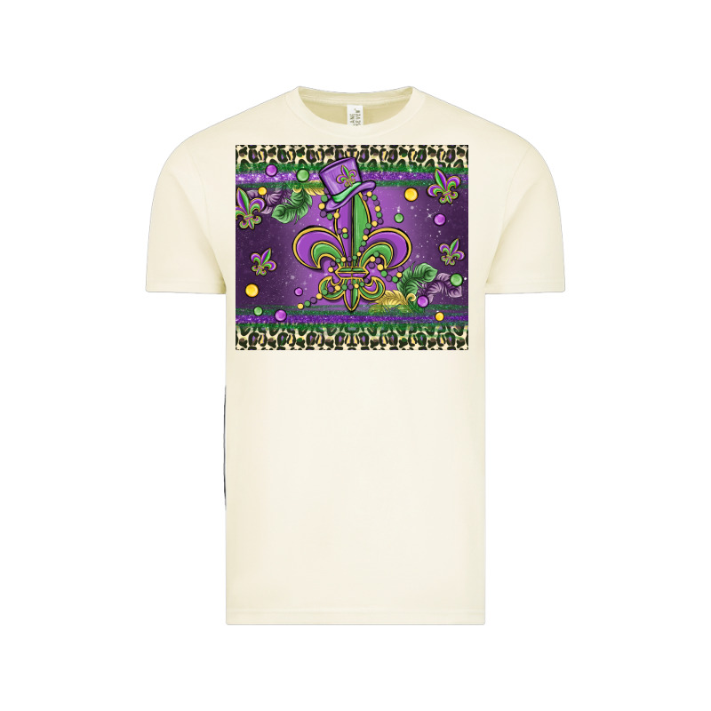Mardi Gras Fleur De Lis Vintage Tee by MaliasSmallBusiness | Teevron