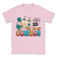 Bubblegum Pink western turquoise put em up cowboy Classic Tee - MaliasSmallBusiness