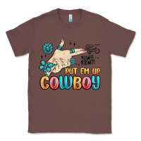 Chestnut western turquoise put em up cowboy Classic Tee - MaliasSmallBusiness