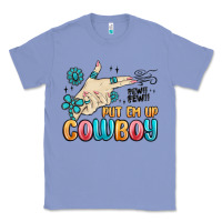 Colony Blue western turquoise put em up cowboy Classic Tee - MaliasSmallBusiness