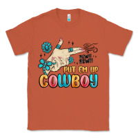 Copper western turquoise put em up cowboy Classic Tee - MaliasSmallBusiness