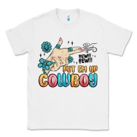 White western turquoise put em up cowboy Classic Tee - MaliasSmallBusiness