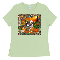 Matcha Fall baby cow Ladies Tee - RanaPortraitStore