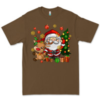 Cacao santa and reindeer Premium Tee - AdoDesignShop