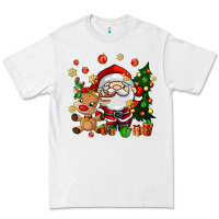 White santa and reindeer Premium Tee - AdoDesignShop
