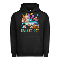 Pigment Black Easter Day With Truck Urban Hoodie - BundleAndBundleShop