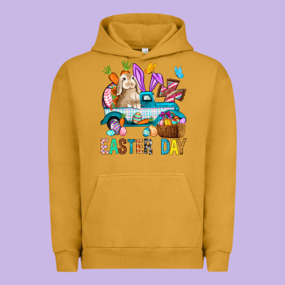 Easter Day With Truck Urban Hoodie Designed By Bundleandbundleshop