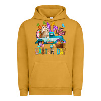 Pigment Peanut Butter Easter Day With Truck Urban Hoodie - BundleAndBundleShop