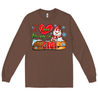Chestnut i love being a gigi Long Sleeve Tee - MaliasSmallBusiness