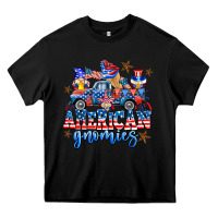 Black American truck gnomes Heavy Core Tee - AdoDesignShop