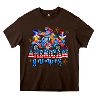 Chocolate Brown American truck gnomes Heavy Core Tee - AdoDesignShop