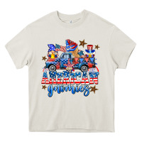 Cream American truck gnomes Heavy Core Tee - AdoDesignShop