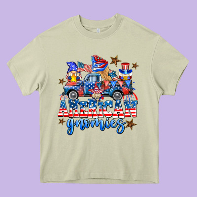 American Truck Gnomes Heavy Core Tee Designed By Adodesignshop