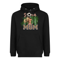Black Soccer Mom Heavyweight Hoodie - HowdyJamesFarm