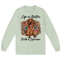 Matcha life is better with a labrador Long Sleeve Tee - JahusDesignShop