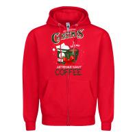 Red All I Want For Christmas Is You Just Kidding I Want Coffee Zipper Hoodie - Bettercallsaul