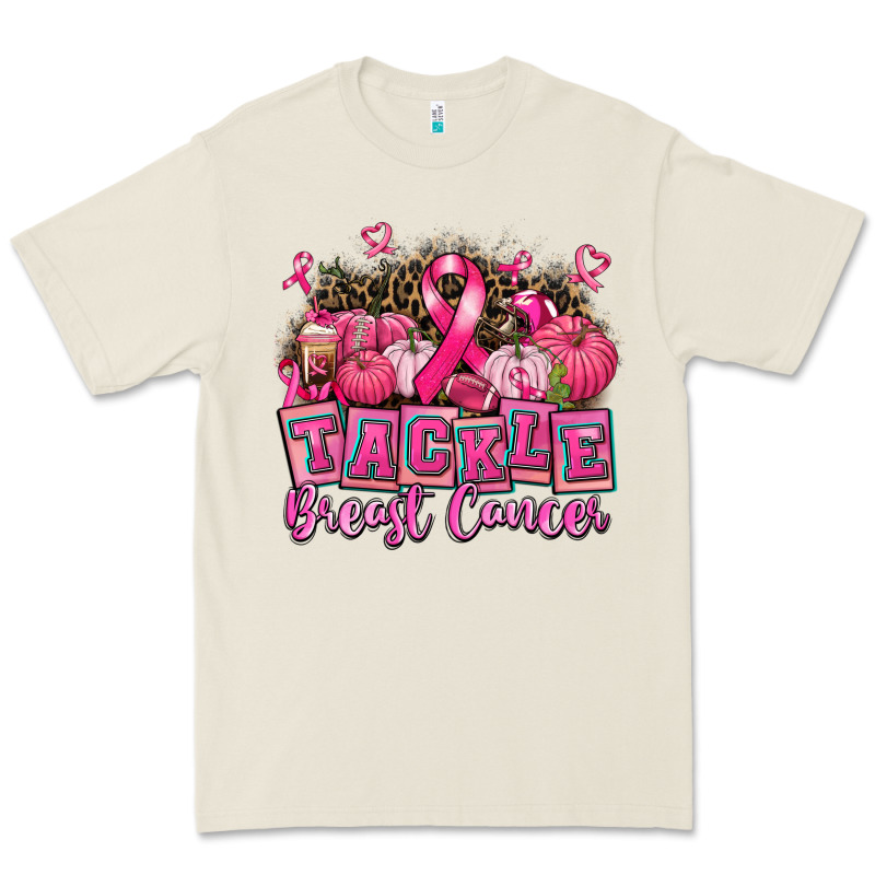 Tackle Breast Cancer With Pumpkin Premium Tee by AdoDesignShop | Teevron
