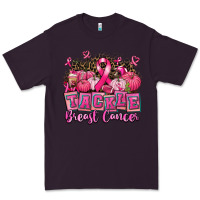 Plum tackle breast cancer with pumpkin Premium Tee - AdoDesignShop