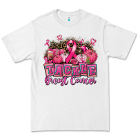 White tackle breast cancer with pumpkin Premium Tee - AdoDesignShop