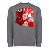 Storm valentines day feeling lucky Heavyweight Sweatshirt - NancyCooperArtShop