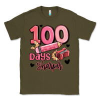 Army Green 100 days sharper school Classic Tee - MaliasSmallBusiness