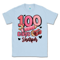 Dusty Blue 100 days sharper school Classic Tee - MaliasSmallBusiness