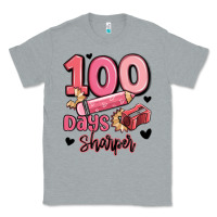 Heather Grey 100 days sharper school Classic Tee - MaliasSmallBusiness