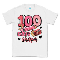 White 100 days sharper school Classic Tee - MaliasSmallBusiness