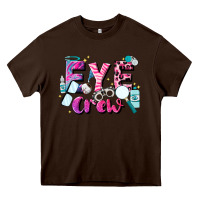 Chocolate Brown eye crew Heavy Core Tee - JahusDesignShop