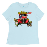 America Soldier Truck Ladies Tee | Teevron