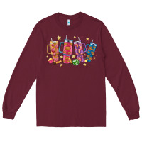 Burgundy mexican christmas Long Sleeve Tee - MaliasSmallBusiness