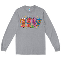 Heather Grey mexican christmas Long Sleeve Tee - MaliasSmallBusiness