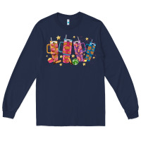 Navy mexican christmas Long Sleeve Tee - MaliasSmallBusiness