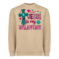 Mushroom jesus is my valentine Heavyweight Sweatshirt - NancyCooperArtShop