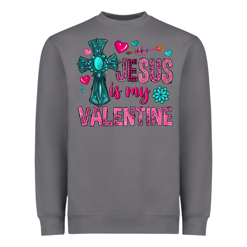 Jesus Is My Valentine Heavyweight Sweatshirt by NancyCooperArtShop | Teevron