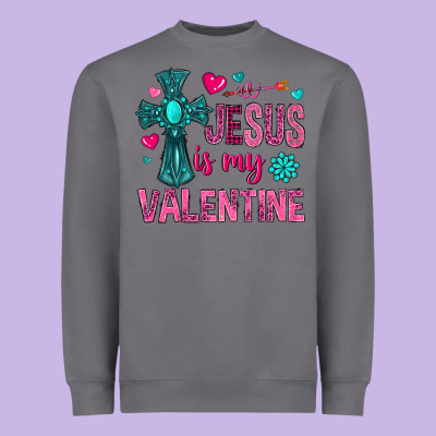 Jesus Is My Valentine Heavyweight Sweatshirt Designed By Nancycooperartshop