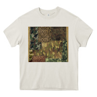 Cream camouflage leopard patches Heavy Core Tee - BarkalooDesign
