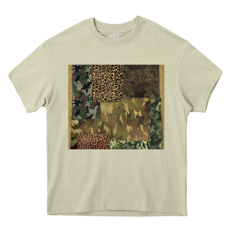 Camouflage Leopard Patches Heavy Core Tee by BarkalooDesign | Teevron