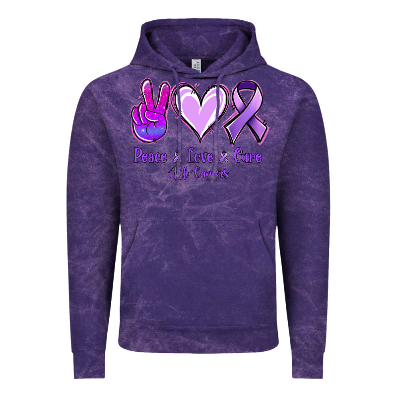 Peace Love Cure All Cancers Vintage Hoodie by Jasminsmagicworld | Teevron