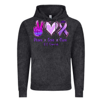 Vintage Black Peace Love Cure All Cancers Vintage Hoodie - Jasminsmagicworld