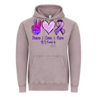 Vintage Zinc Peace Love Cure All Cancers Vintage Hoodie - Jasminsmagicworld