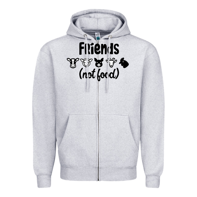Friends Not Food Zipper Hoodie by Bettercallsaul | Teevron