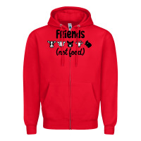 Red Friends not Food Zipper Hoodie - Bettercallsaul