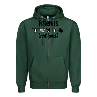 Sports Green Friends not Food Zipper Hoodie - Bettercallsaul