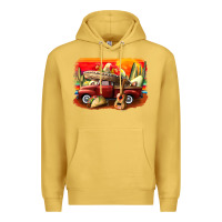 Antique Gold mexican cinco de mayo truck Premium Hoodie - CowGirlArtShop
