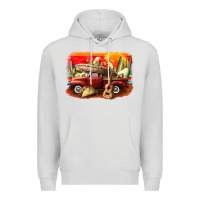 Dove Grey mexican cinco de mayo truck Premium Hoodie - CowGirlArtShop