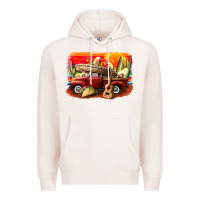 Pale Pink mexican cinco de mayo truck Premium Hoodie - CowGirlArtShop
